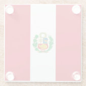 ペルー国旗 ガラスコースター (裏面)