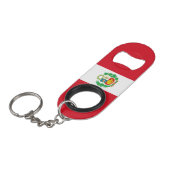 ペルー国旗 キーホルダー栓抜き (正面アングル)