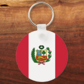 ペルー国旗 キーホルダー (正面)