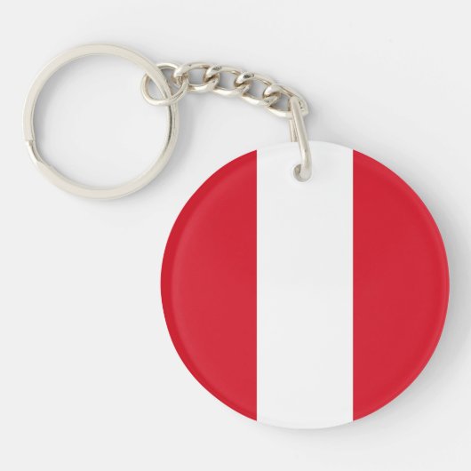 ペルー国旗 キーホルダー (正面)