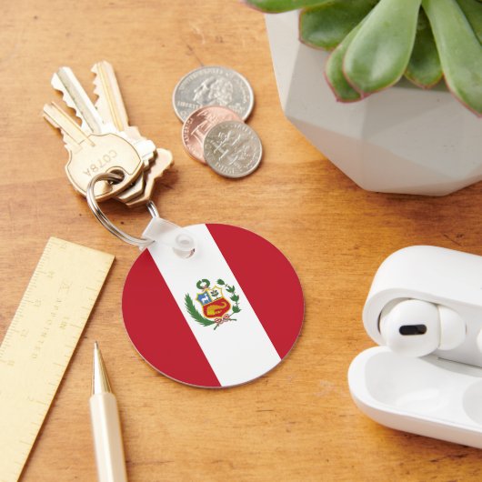 ペルー国旗 キーホルダー (デスク)