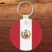 ペルー国旗 キーホルダー (正面)