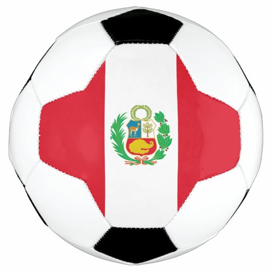 ペルー国旗 サッカーボール (正面)