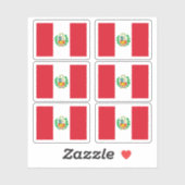 ペルー国旗 シール (シート)