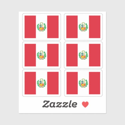 ペルー国旗 シール (シート)