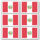 ペルー国旗 シール (正面)