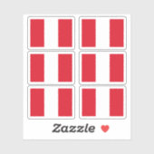 ペルー国旗 シール (シート)