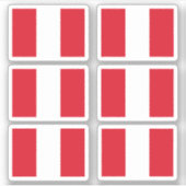 ペルー国旗 シール (正面)