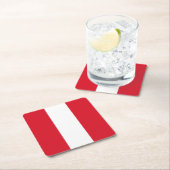 ペルー国旗 スクエアペーパーコースター (インサイチュ)