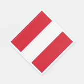 ペルー国旗 スタンダードランチョンナプキン (角)