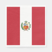 ペルー国旗 スタンダードランチョンナプキン (正面)