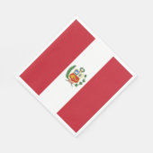 ペルー国旗 スタンダードランチョンナプキン (角)