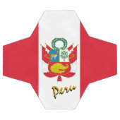 ペルー国旗/スポーツ サッカーボール (フラット)