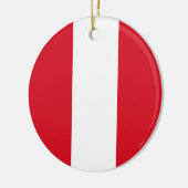 ペルー国旗 セラミックオーナメント (左)