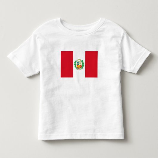 ペルー国旗 トドラーTシャツ (正面)