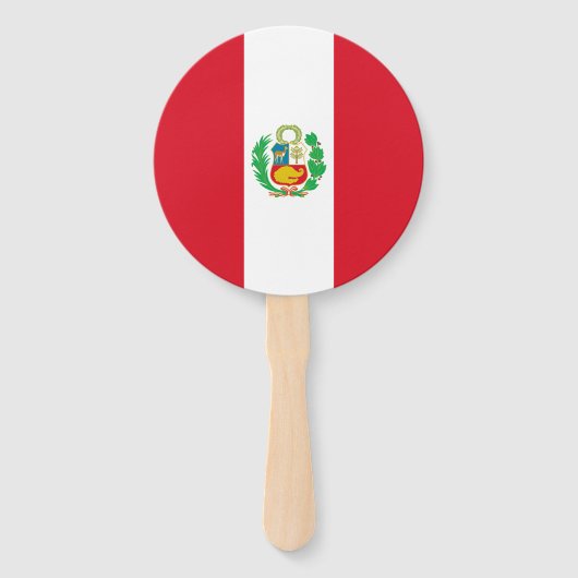 ペルー国旗 ハンドファン (正面)