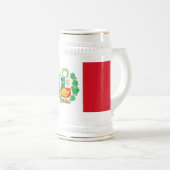 ペルー国旗 ビールジョッキ (正面右)