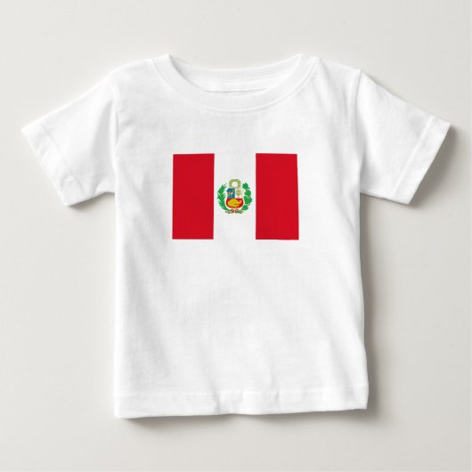 ペルー国旗 ベビーTシャツ (正面)