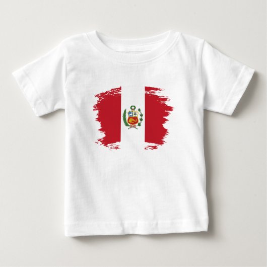 ペルー国旗 ベビーTシャツ (正面)