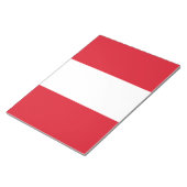 ペルー国旗（ペルー国旗） ノートパッド (アングル)