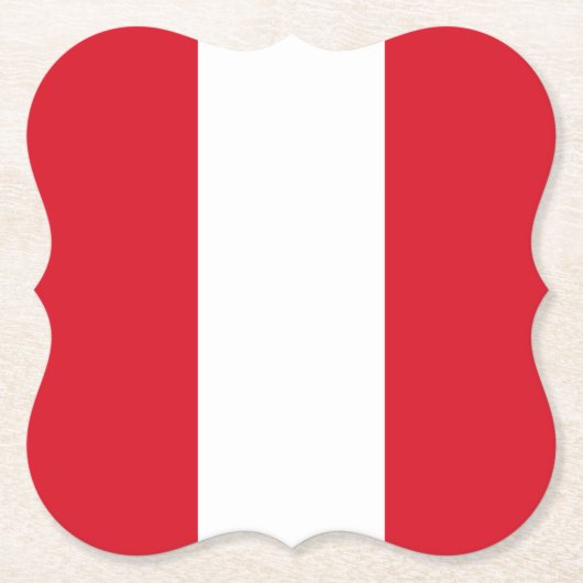 ペルー国旗 ペーパーコースター (正面)