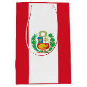 ペルー国旗 ミディアムペーパーバッグ (正面)