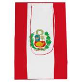 ペルー国旗 ミディアムペーパーバッグ (裏面)