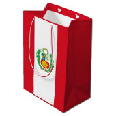 ペルー国旗 ミディアムペーパーバッグ (裏面アングル)