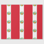 ペルー国旗 ラッピングペーパー (フラット)