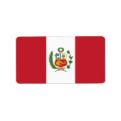 ペルー国旗 ラベル (正面)