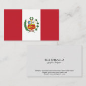 ペルー国旗 名刺 (正面/裏面)