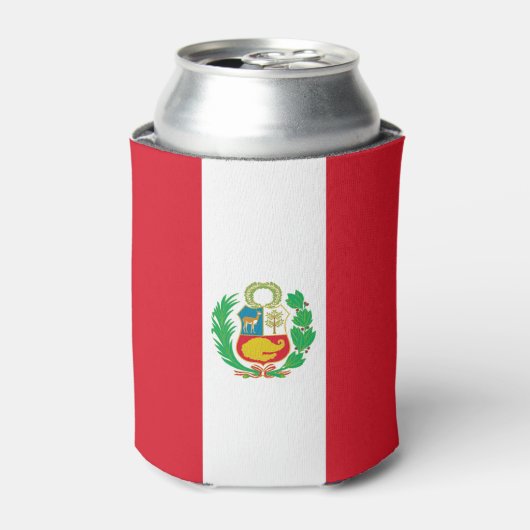 ペルー国旗 缶クーラー (缶正面)
