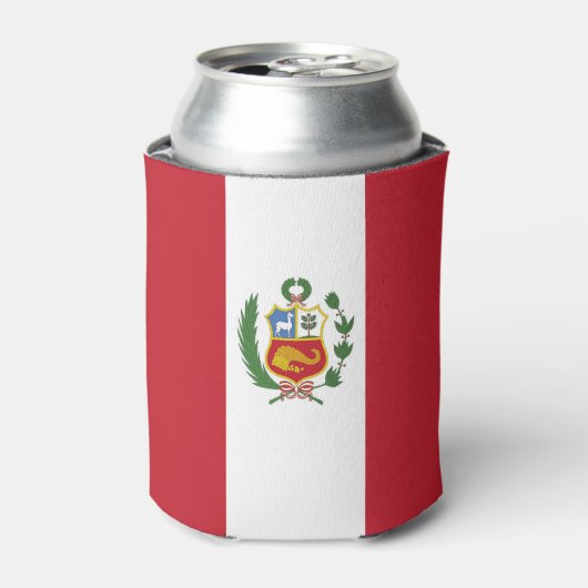 ペルー国旗 缶クーラー (缶正面)
