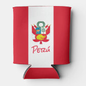 ペルー国旗 缶クーラー (正面)