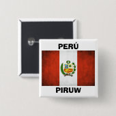 ペルー国旗 缶バッジ (正面&裏面)