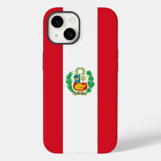 ペルー国旗Case-Mate iPh、Patriotic Appleケースメイト Case-Mate iPhoneケース (裏面)