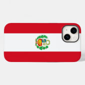 ペルー国旗Case-Mate iPh、Patriotic Appleケースメイト Case-Mate iPhoneケース (裏面 (横))