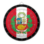 ペルー国旗Dartboardペルー&ダーツ/ゲームボード ダーツボード (正面)