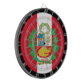 ペルー国旗Dartboardペルー&ダーツ/ゲームボード ダーツボード (正面左)