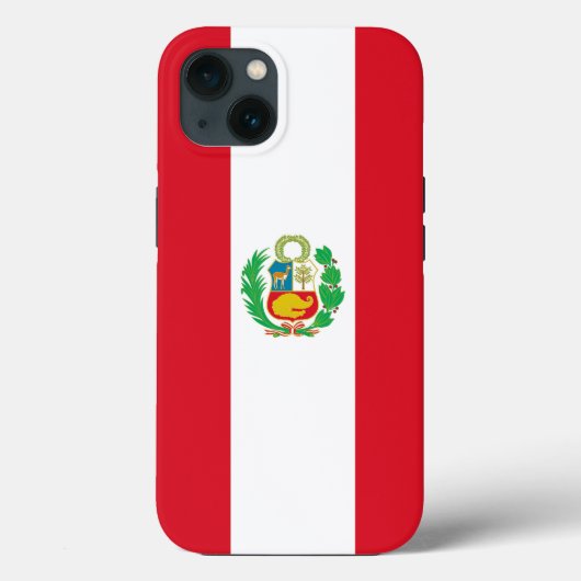 ペルー国旗Patriotic Apple Case-Mate iPhoneケース (裏面)