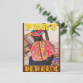 ペルー旅行はがき – The Art of Andean Weaving ポストカード (スタンド正面)