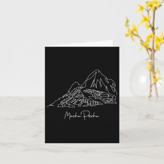 ペルー旅行 リマ マチュピチュ クスコ 家族バケーション カード (黄色い花)