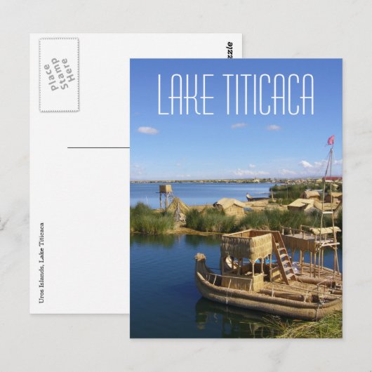 ペルー湖 ポストカード (正面/裏面)