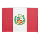 ペルー独身の愛国的ピラローケース国旗 枕カバー (正面)