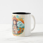 ペルー産マグカップ ツートーンマグカップ (正面右)