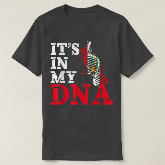 ペルー私のDNAペルー国旗ペルアーノに Tシャツ (デザイン正面)