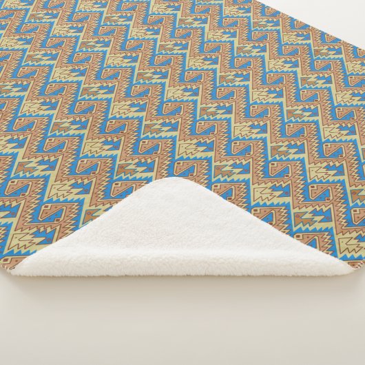 ペルー種族の幾何学的なペルーのかわいらしいパターン シェルパブランケット (3/4)