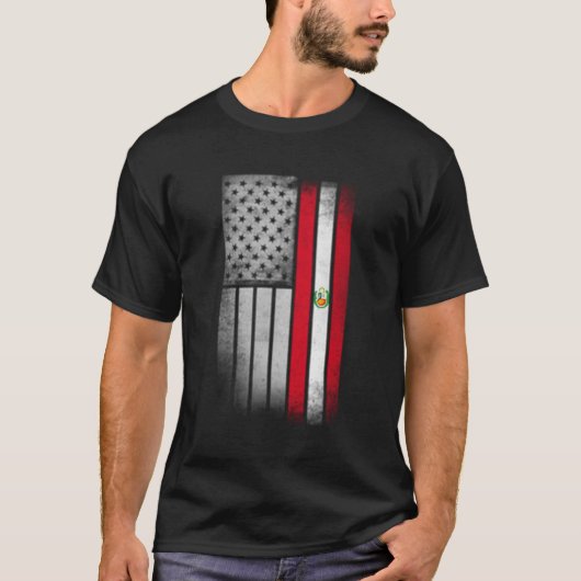 ペルー米国旗 Tシャツ (正面)