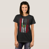 ペルー米州旗ペルーのルーツ・ペルー・アメリカ Tシャツ (正面フル)