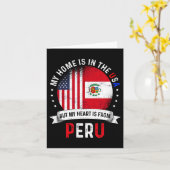 ペルー系アメリカ人 愛国心の証 はペルーの国旗 カード (黄色い花)
